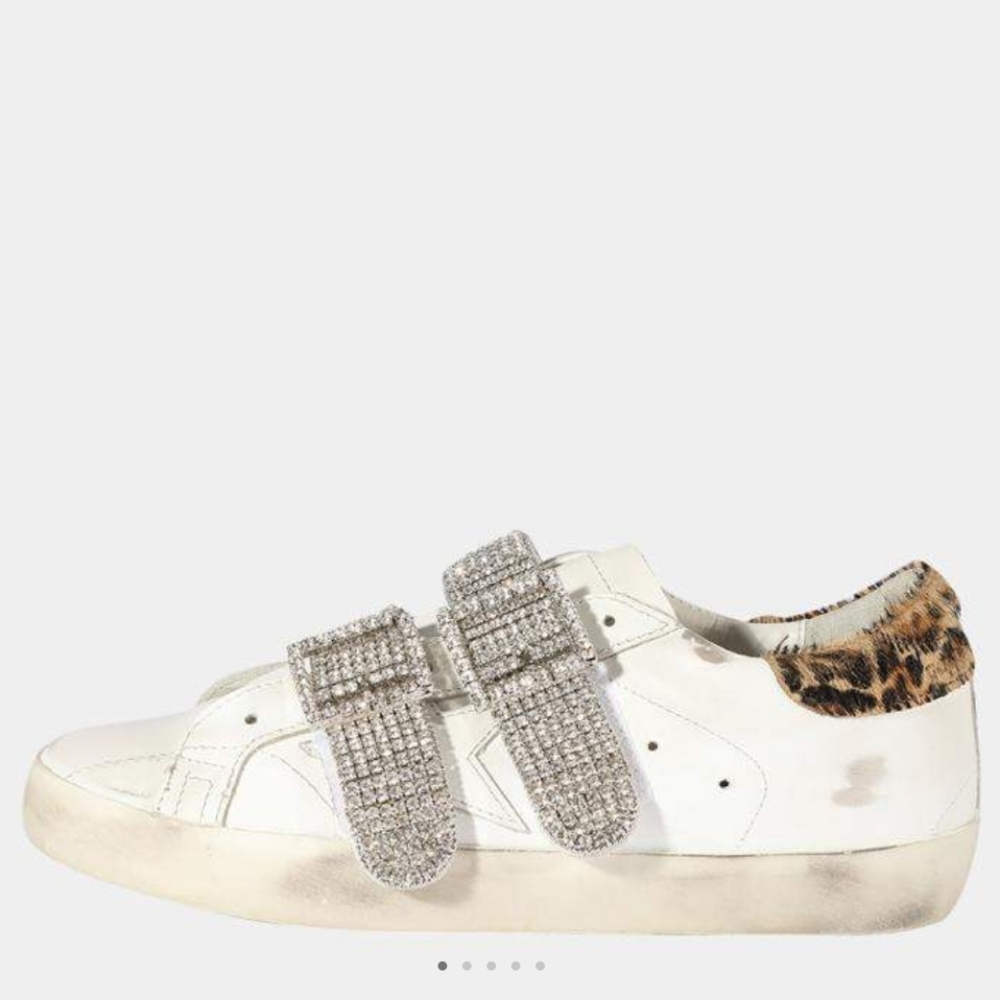 Golden Goose Old School Crystal Buckle Sneakers - Picture 3 of 17